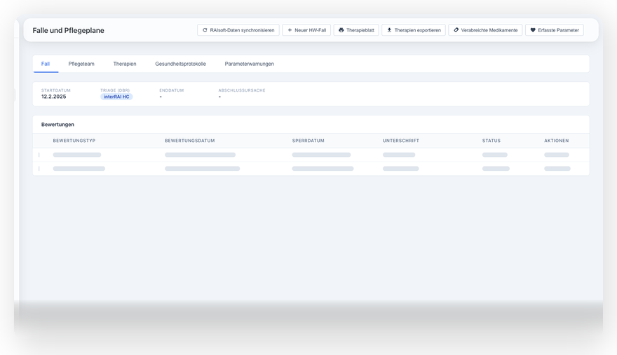 Spitex Pflegeplan mit interRAI HC Assessment in AgHC